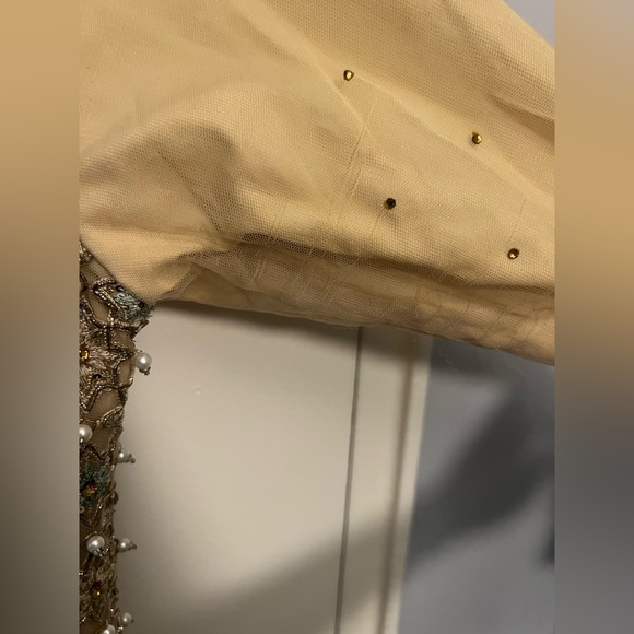 Pakistani Indian Designer Dress Heavy Hand Embroidery Heavy Shalwar Kameez Sz Sm - Picture 15 of 16